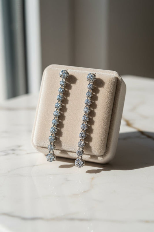 Moissanite earrings 